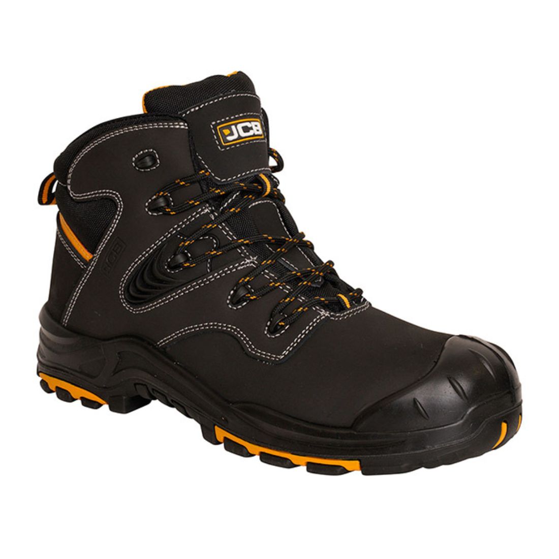 JCB BACKHOE BLACK BOOT S3 HRO SRC