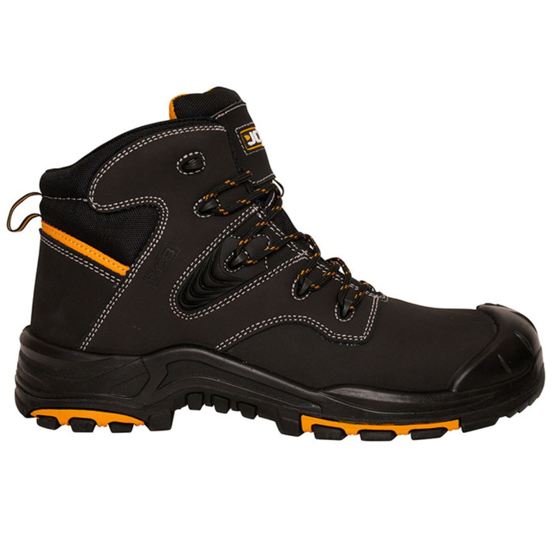 JCB BACKHOE BLACK BOOT S3 HRO SRC