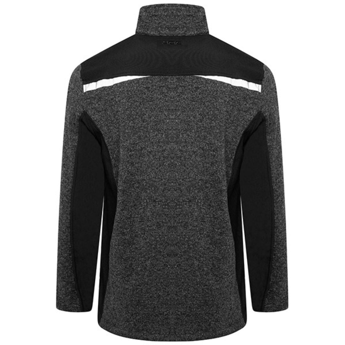 JCB TRADE ELMHURST II GREY QUARTER ZIP KNITTED JUMPER