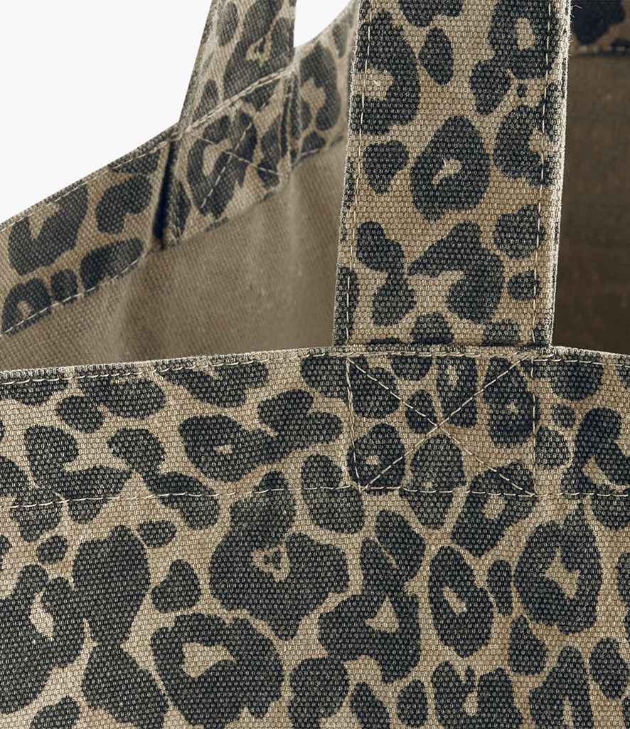 Westford Mill Leopard Print Canvas Oversized Tote Bag