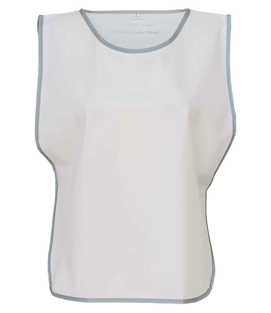 Yoko Hi-Vis Reflective Border Tabard | White - YOKO