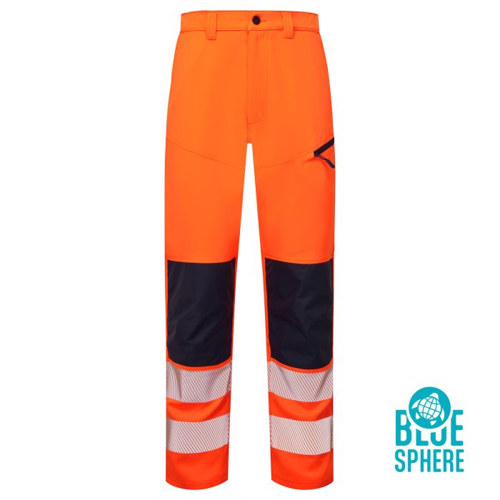 Essentials Hi Vis Eco Coolair 4-Way Stretch Trousers