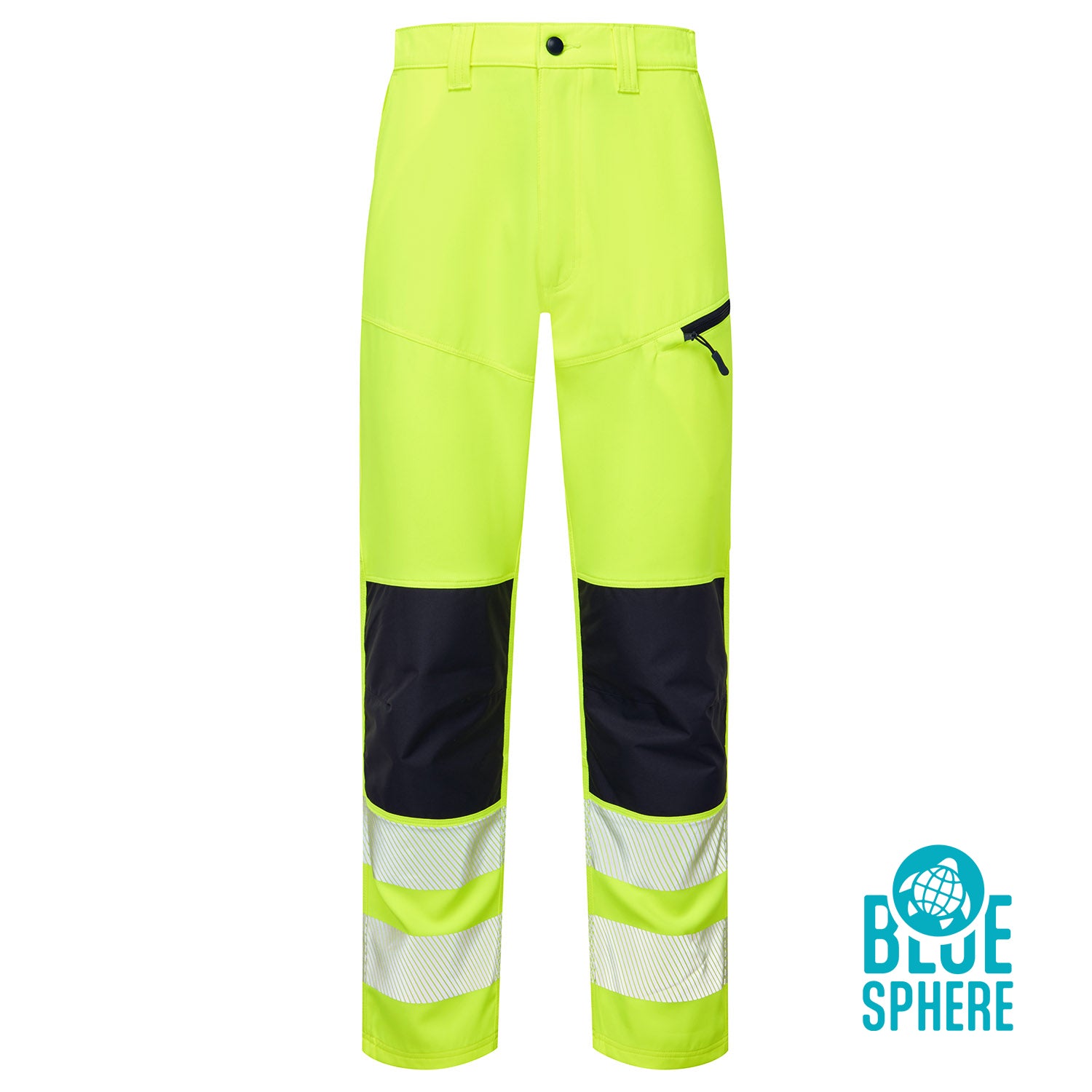 Essentials Hi Vis Eco Coolair 4-Way Stretch Trousers