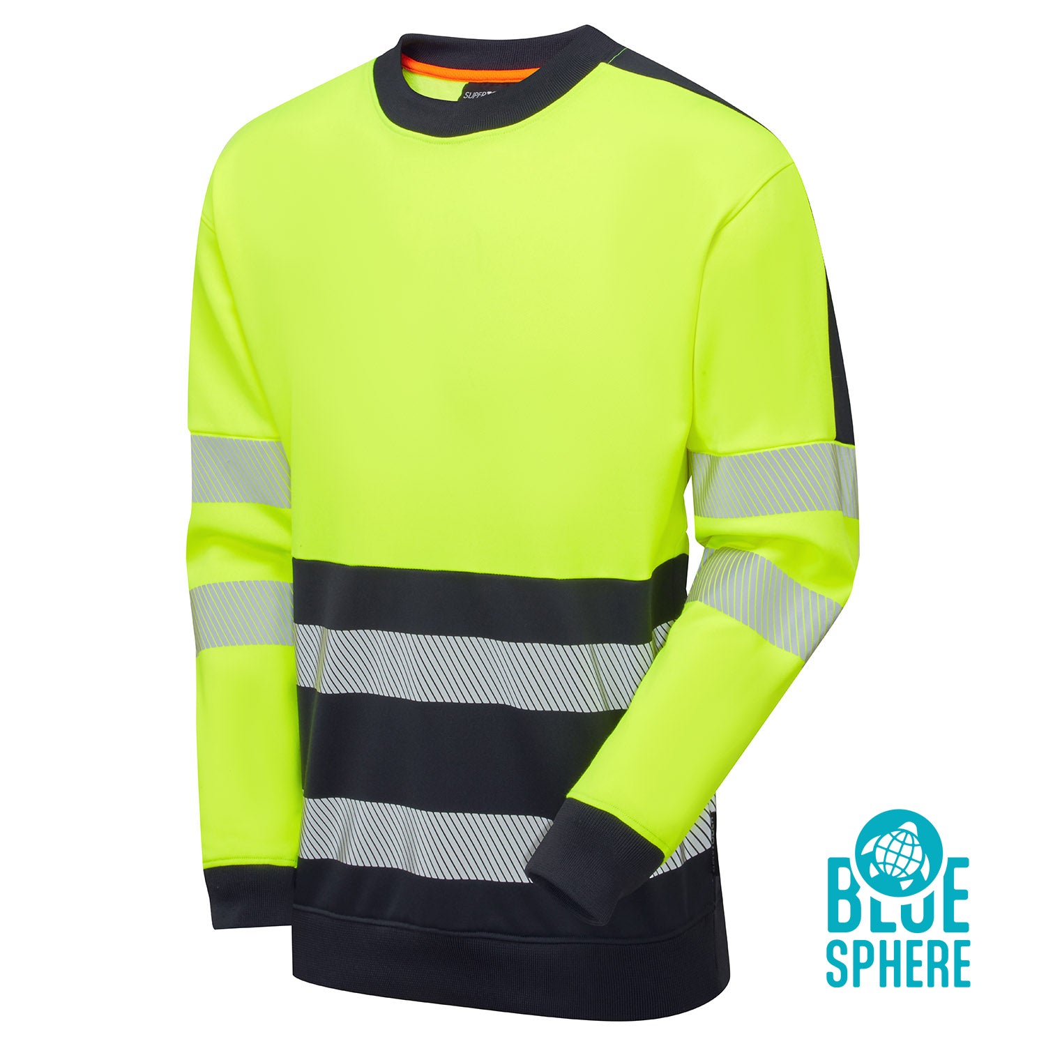 Essentials Hi-Vis Eco Cotton Cool 2 Tone Sweatshirt