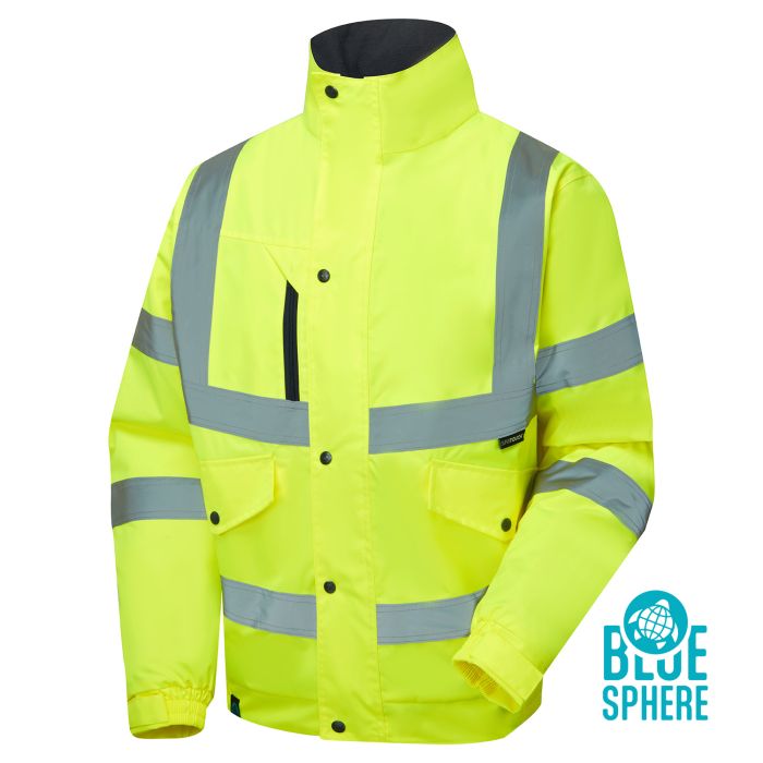 Supertouch Hi Vis Eco Winter Padded Orange Bomber Jacket