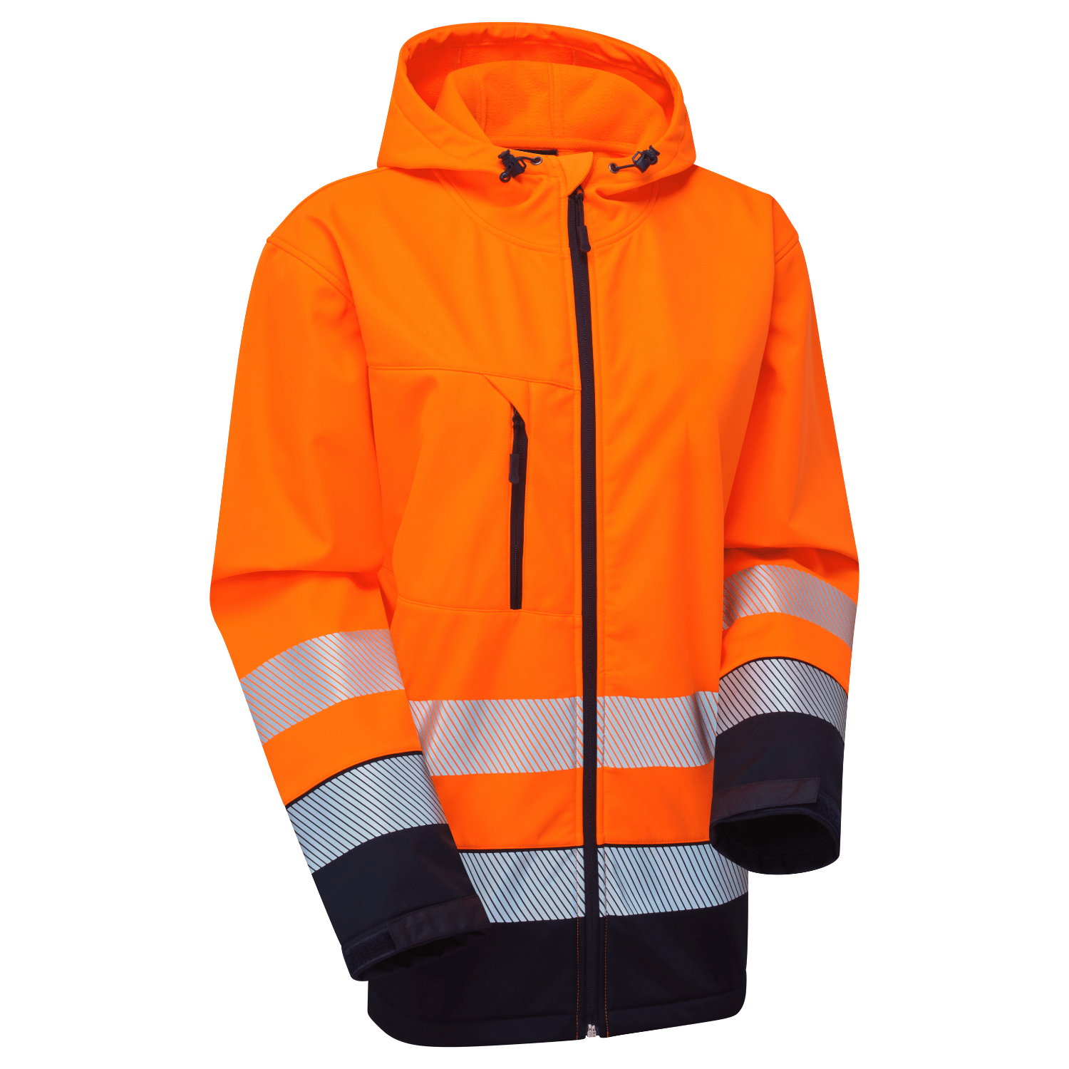 Essentials Hi-Vis Eco Hooded Softshell Jacket
