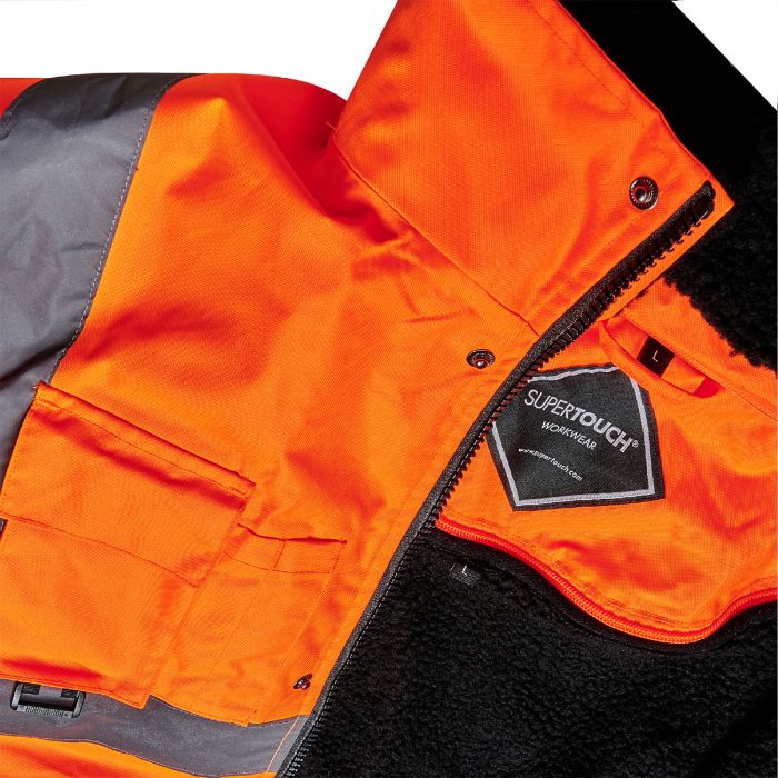 Supertouch Hi-Vis Vapour Shield (4.4) 2 in 1 Bomber Jacket
