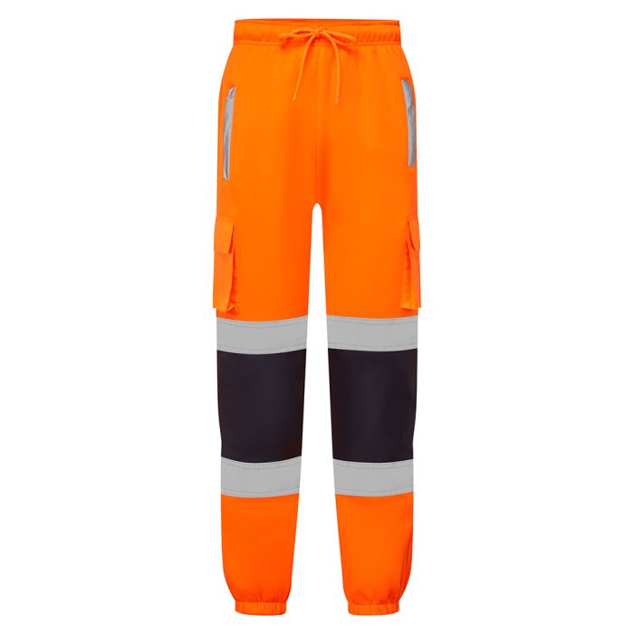 Hi Vis 2 Tone Jogging Bottoms