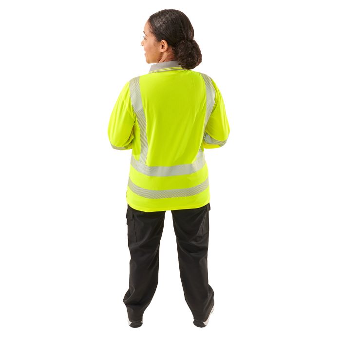Ladies Hi Vis Jaya Birds Eye Polo