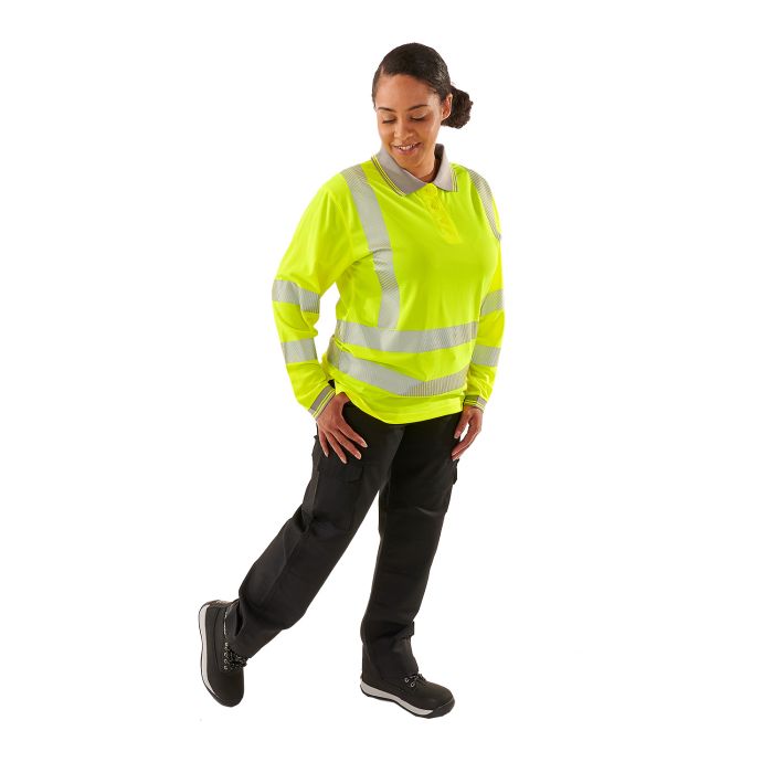 Ladies Hi Vis Jaya Birds Eye Polo