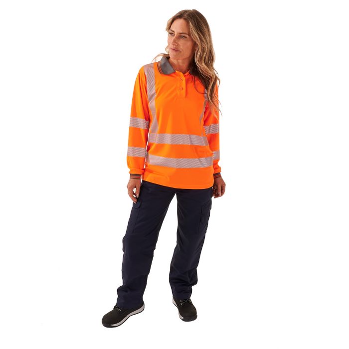 Ladies Hi Vis Jaya Birds Eye Polo