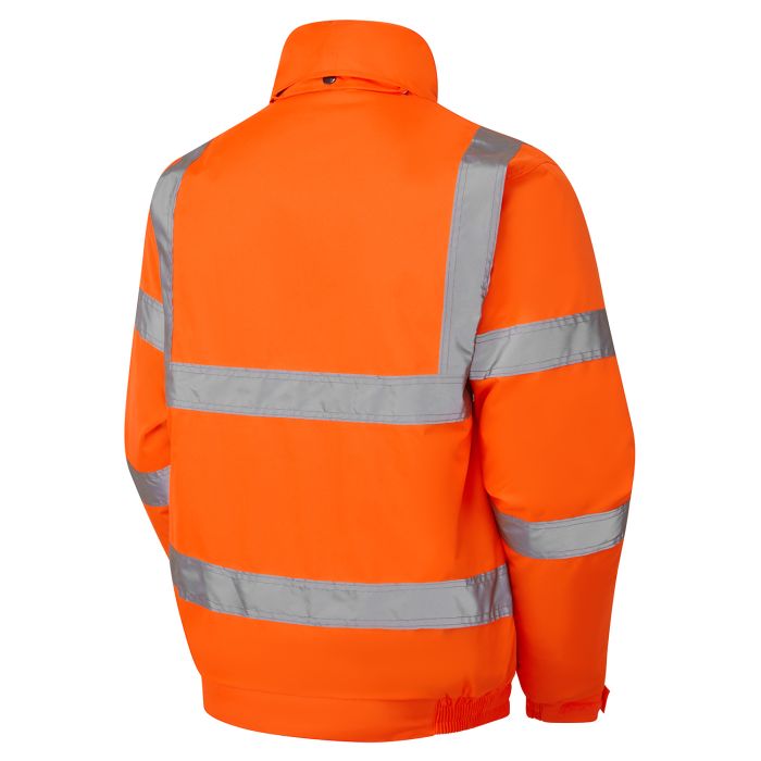 Supertouch Hi Vis Fleece Lined Bomber Jacket