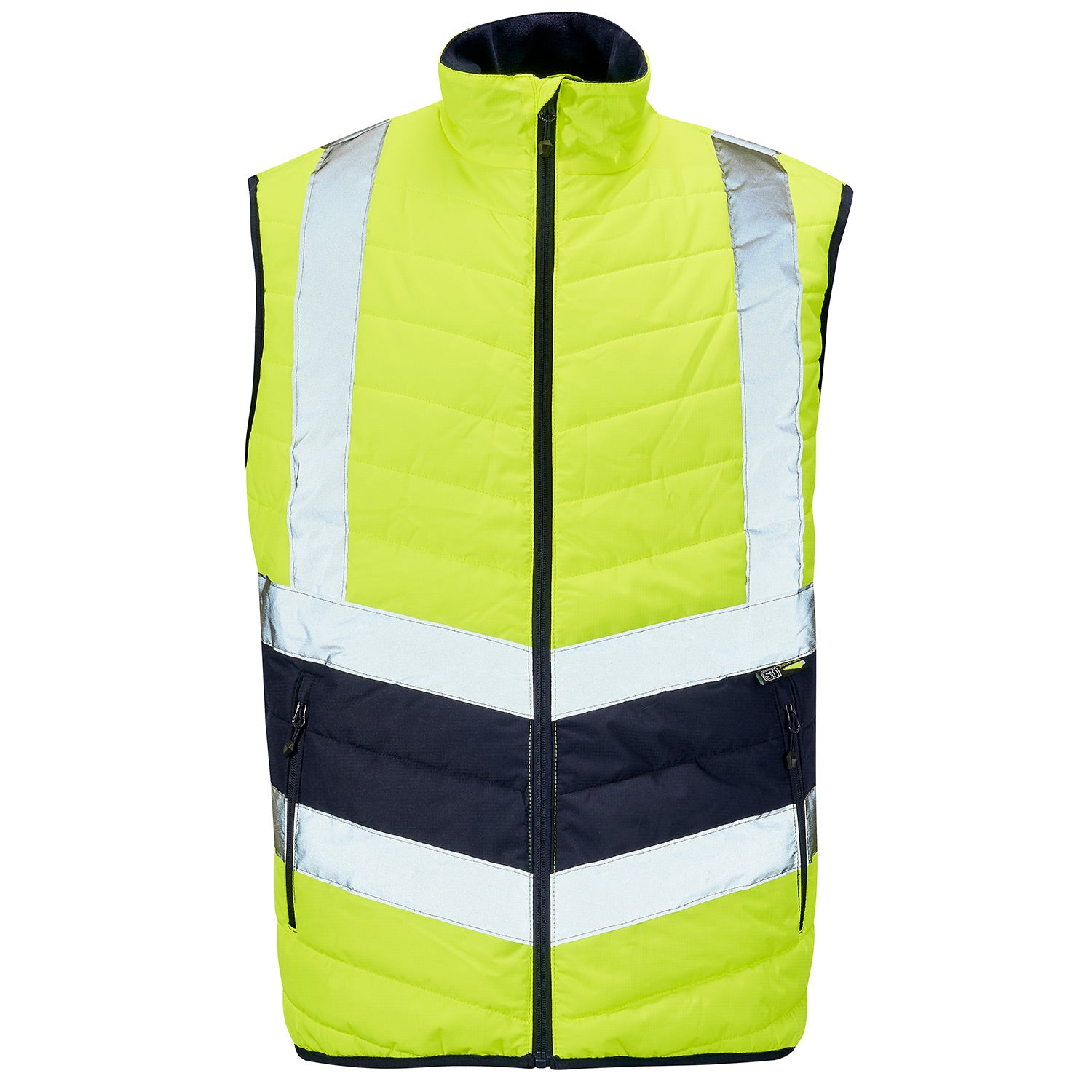 Supertouch Hi Vis  2 Tone Puffer Bodywarmer