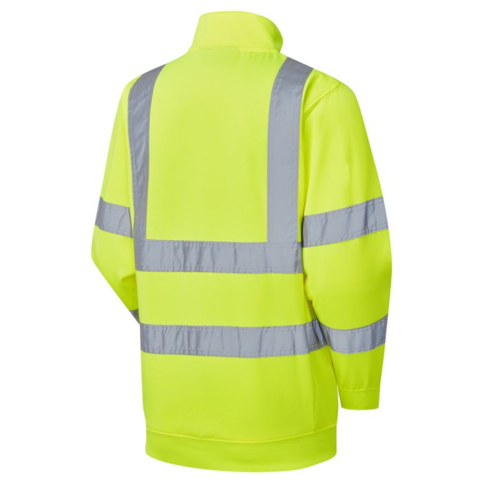 Ladies Hi Vis Eshaal Zipped Sweatshirt