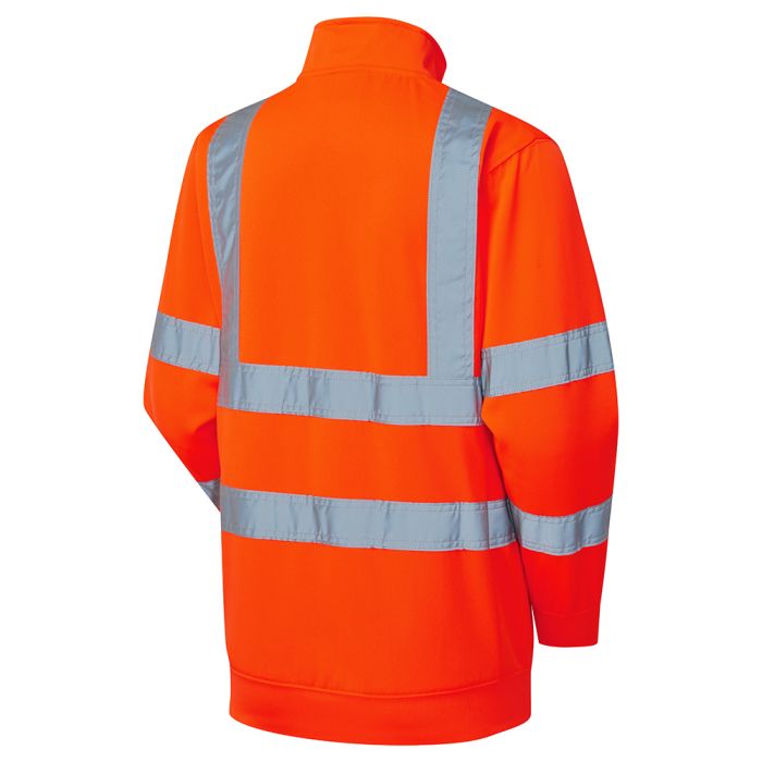 Ladies Hi Vis Eshaal Zipped Sweatshirt