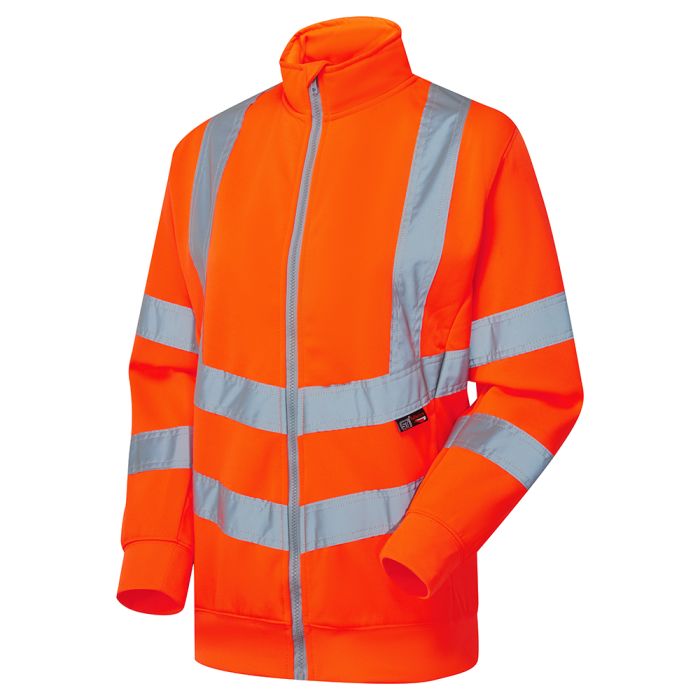 Ladies Hi Vis Eshaal Zipped Sweatshirt