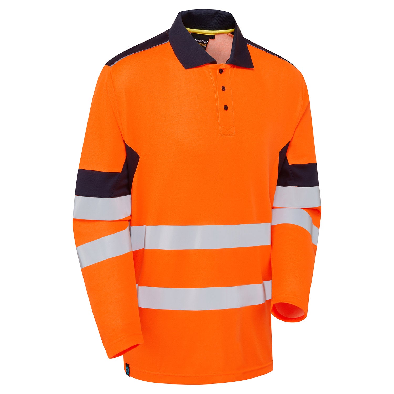 System Hi-Vis Eco Cotton Cool Long Sleve Polo