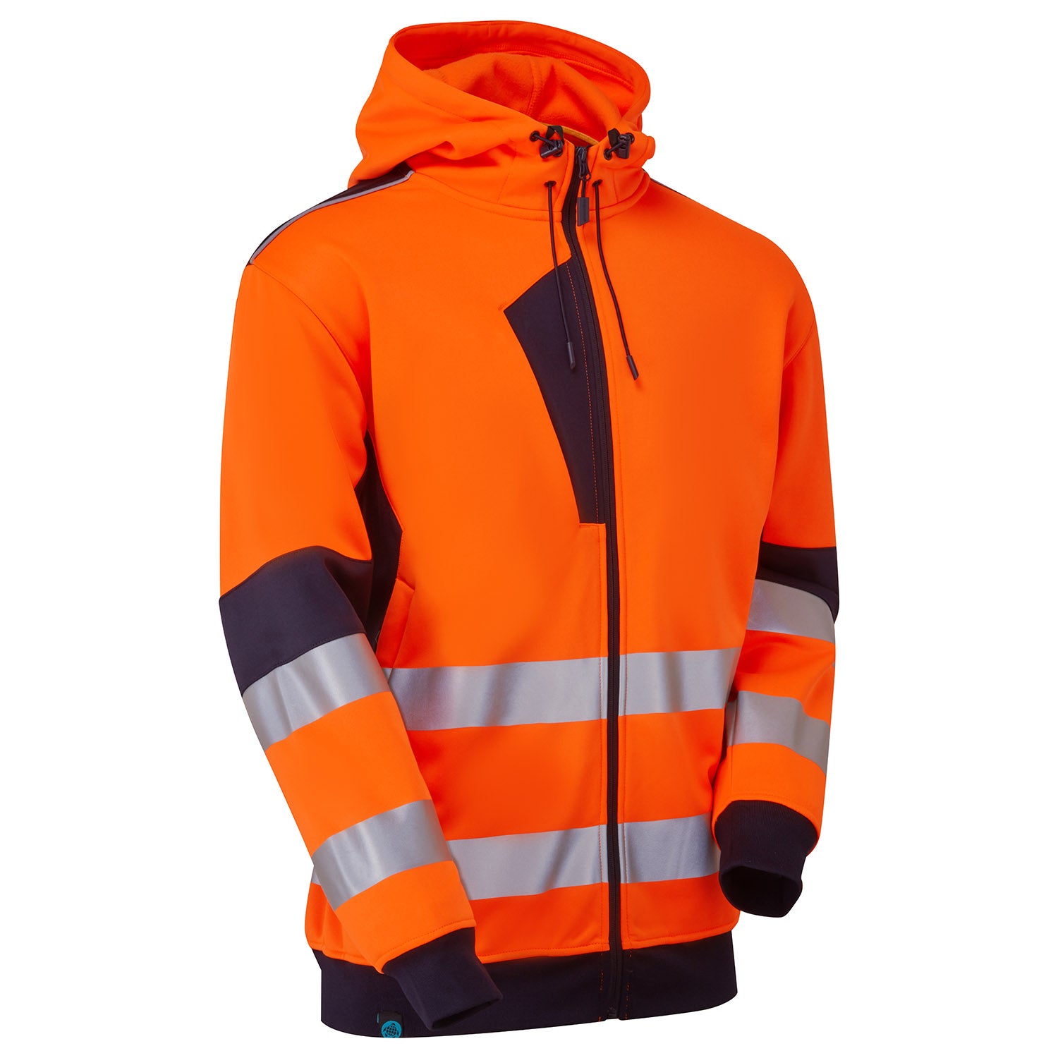 System Hi-Vis Eco Zip Thru  Hoodie