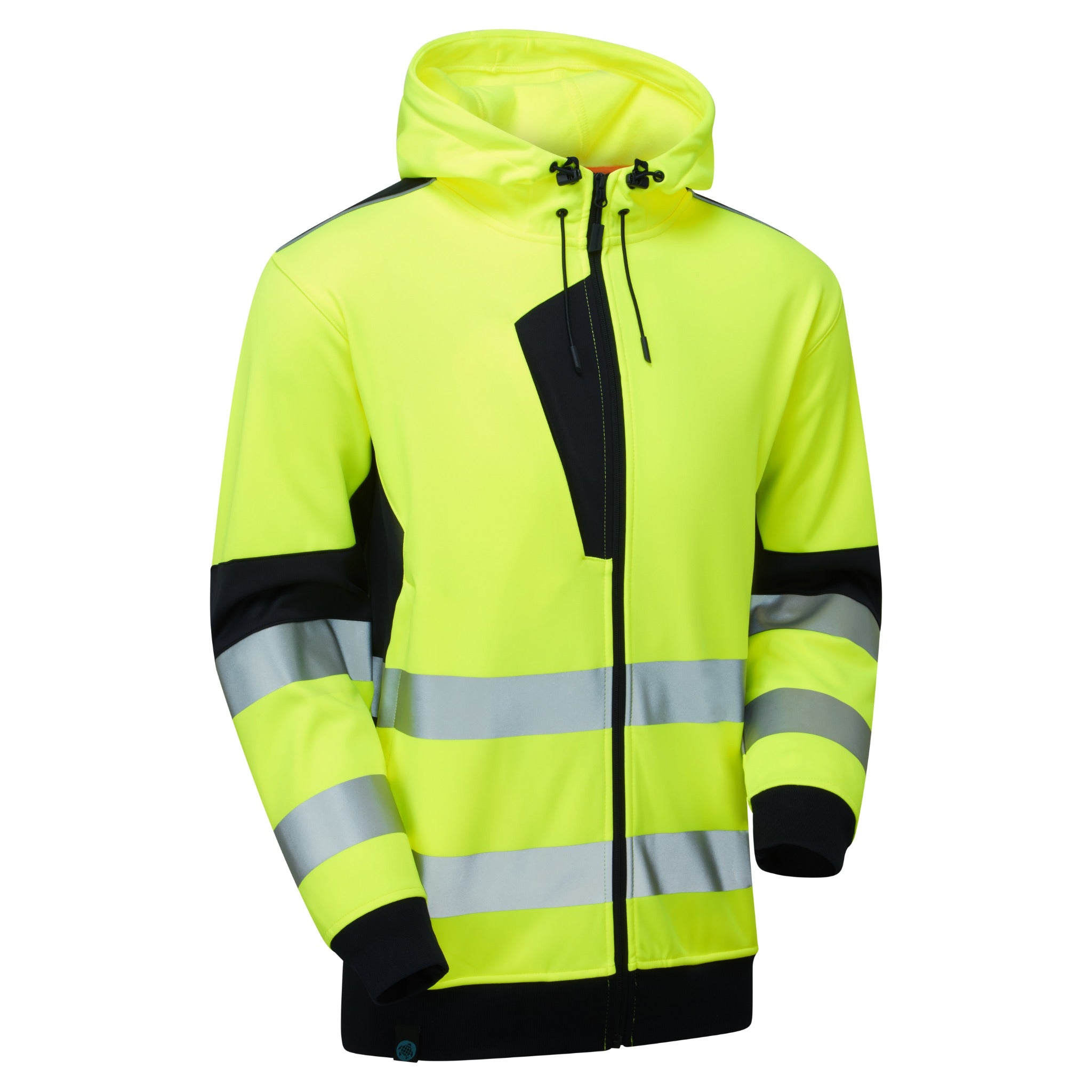 System Hi-Vis Eco Zip Thru  Hoodie