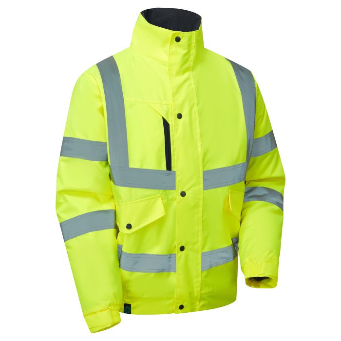 Supertouch Hi Vis Eco Winter Padded Orange Bomber Jacket